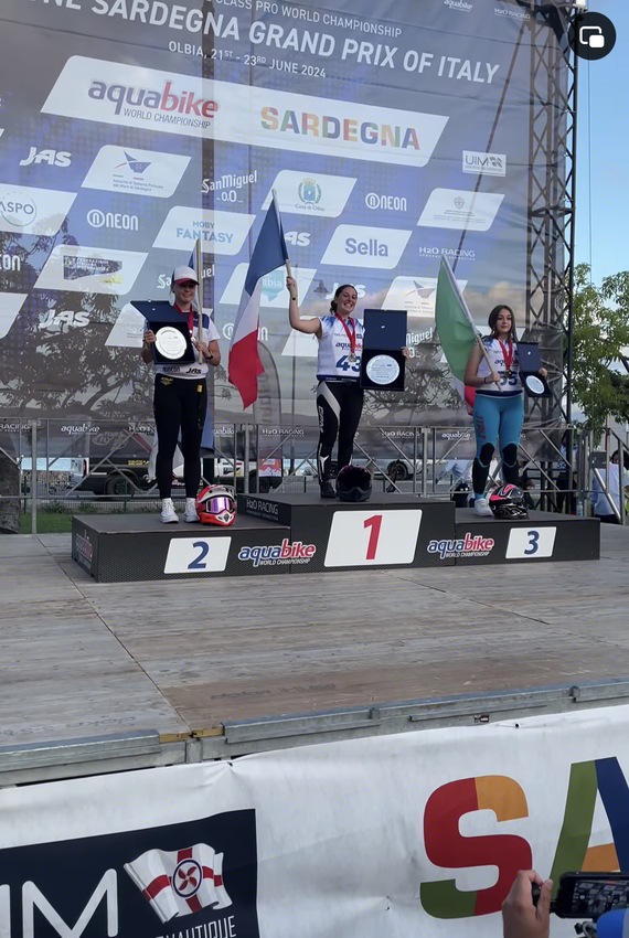 Cyrielle Bramm championne du monde de Jet Ski en Sardaigne