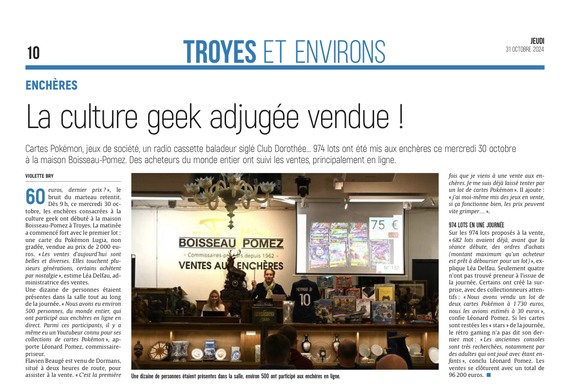 La culture geek adjugée vendu !