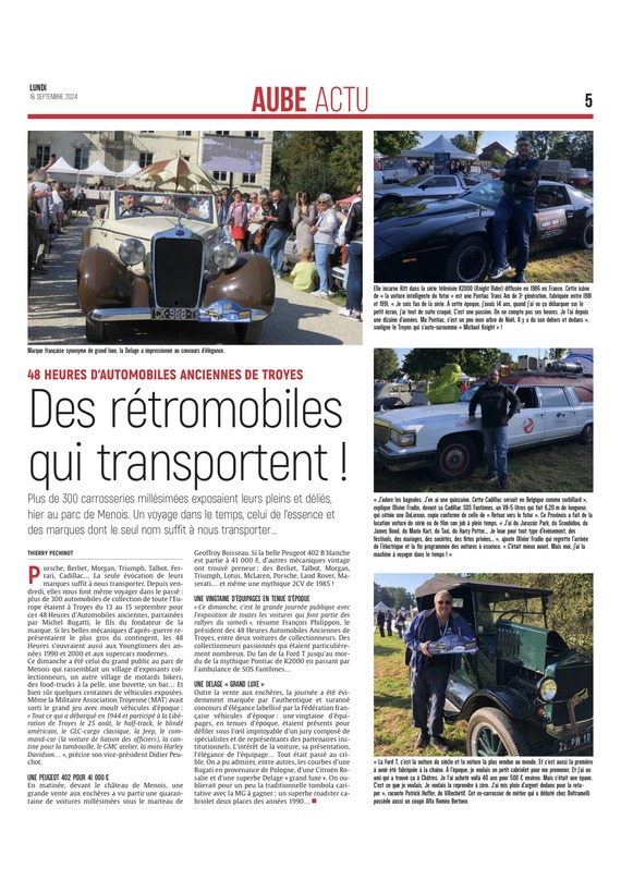 Des rétromobiles qui transportent !