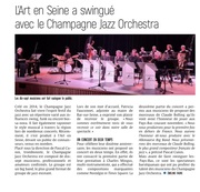 L'Art en Seine a swingué avec le Champagne Jazz Orchestra