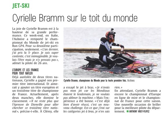 Cyrielle Bramm Pépite Aubassadeurs, sur le toit du monde