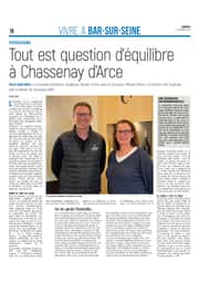 Tout est question d’équilibre à Chassenay d’Arce