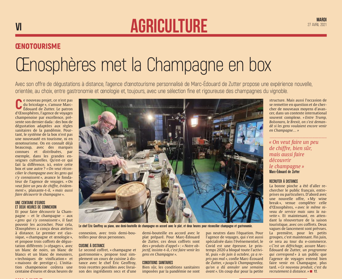 Oenosphères met la Champagne en box