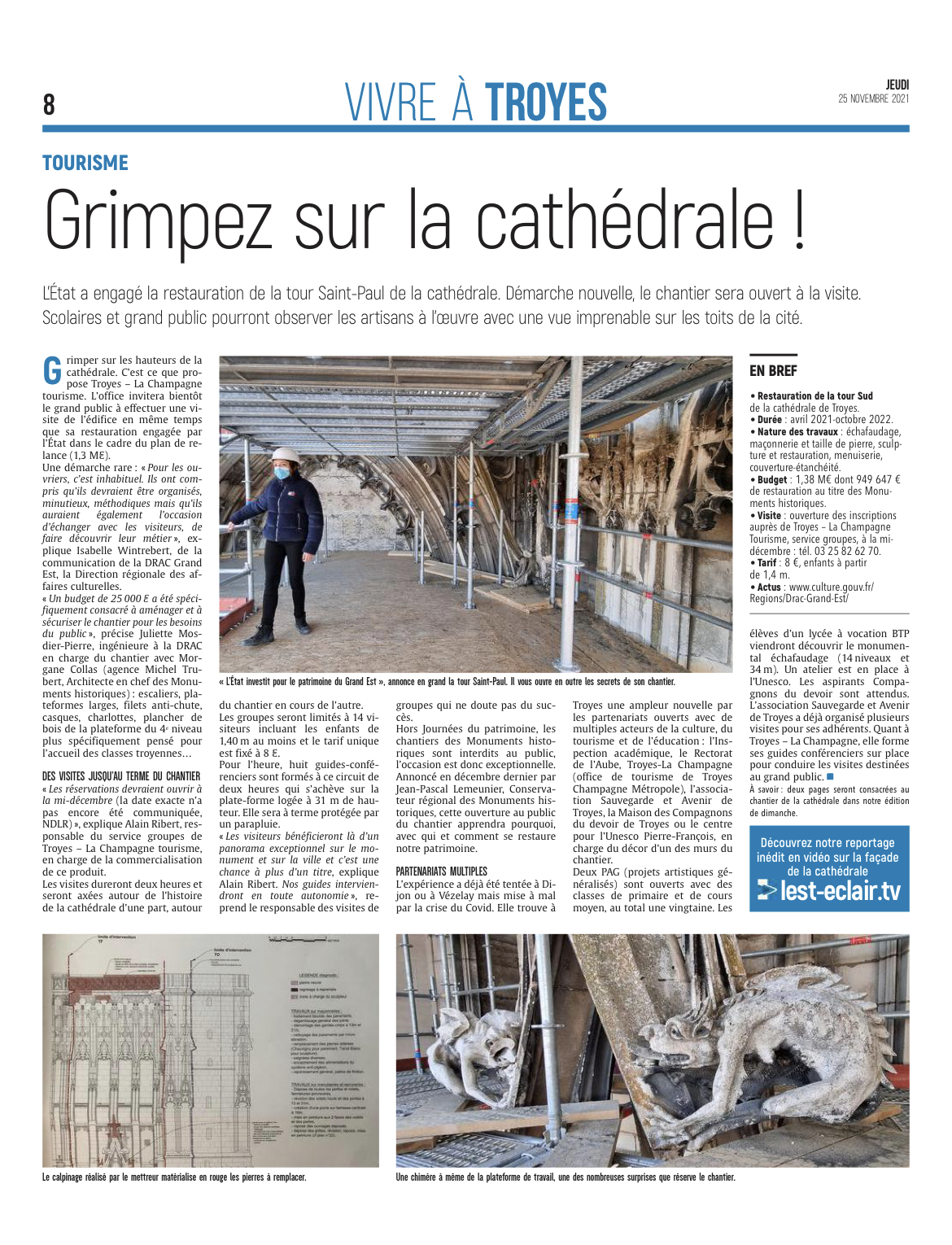 Grimpez sur la cathédrale !