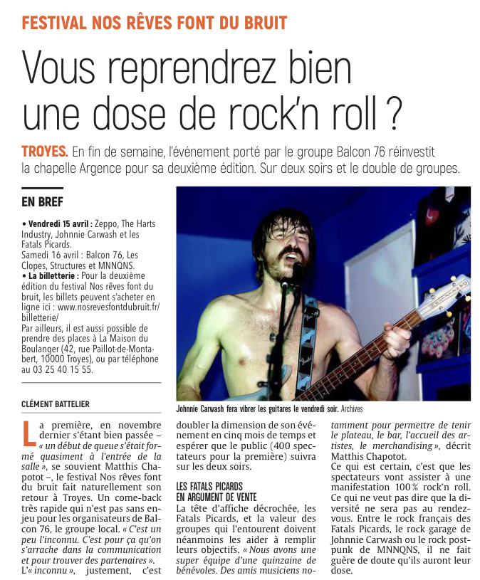 Vous reprendrez bien une dose de rock'n'roll ?