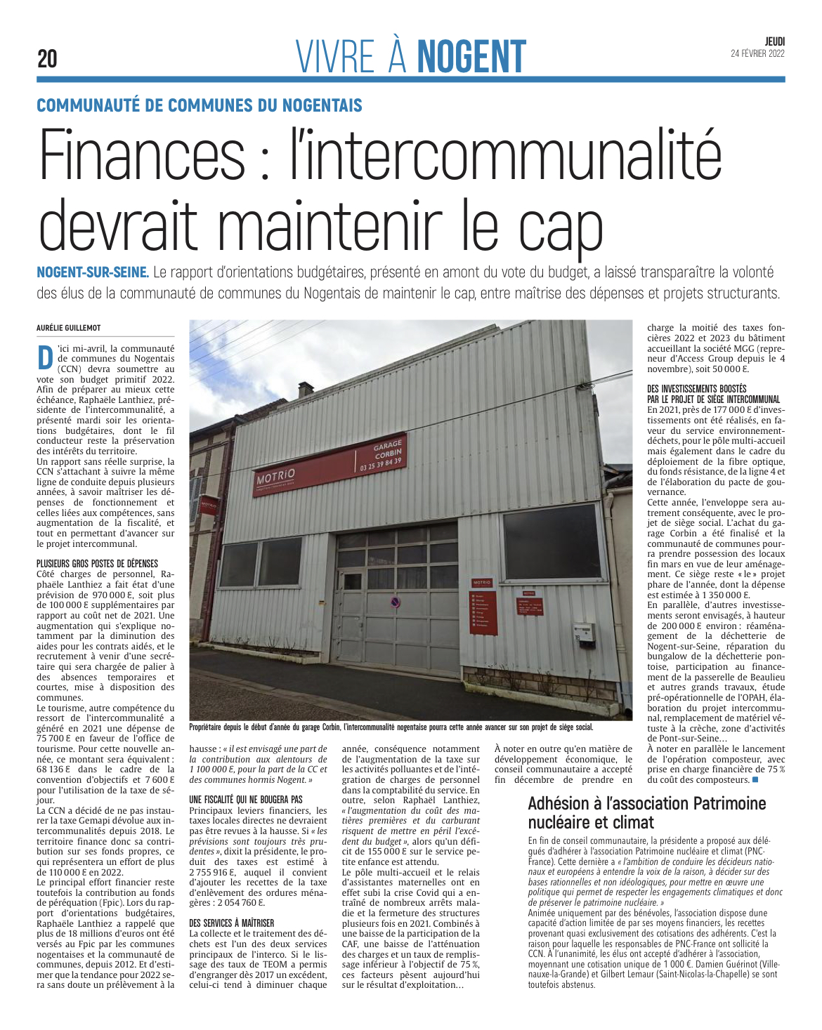 Finances : l'intercommunalité devrait maintenir le cap.