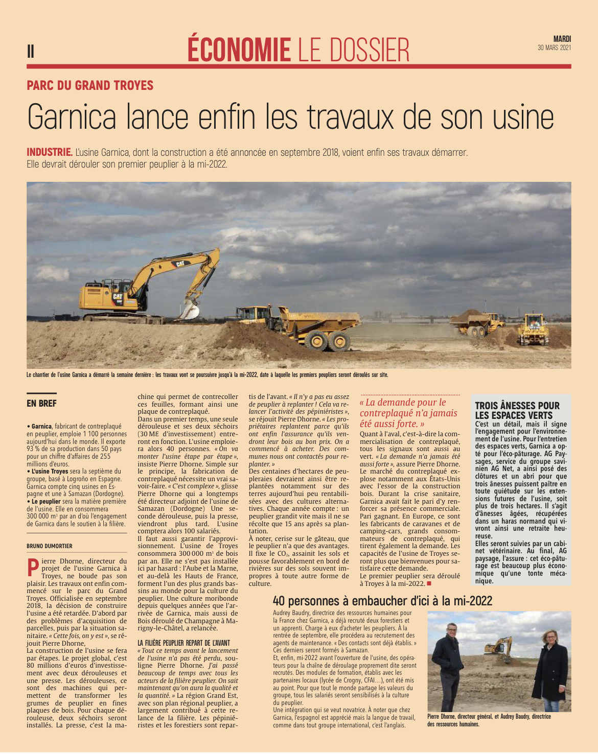 GARNICA lance les travaux au Parc du Grand Troyes