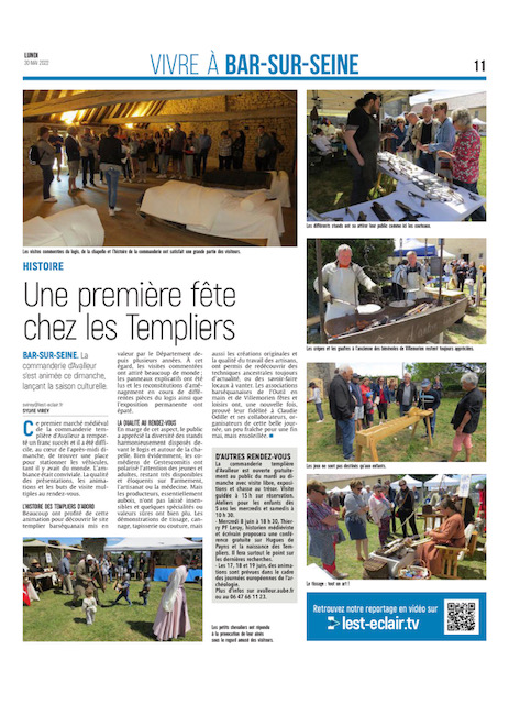 Une première fête chez les Templiers d’Avalleur à Bar-sur-Seine