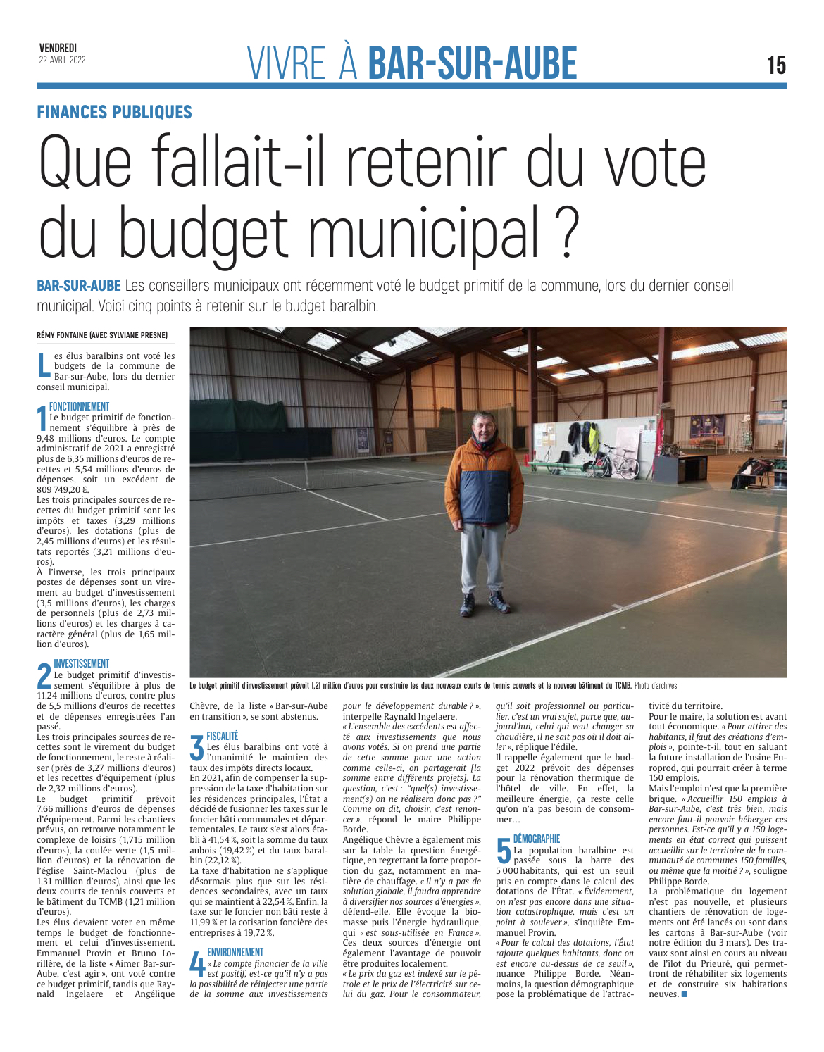 Que fallait-il retenir du vote du budget municipal ?