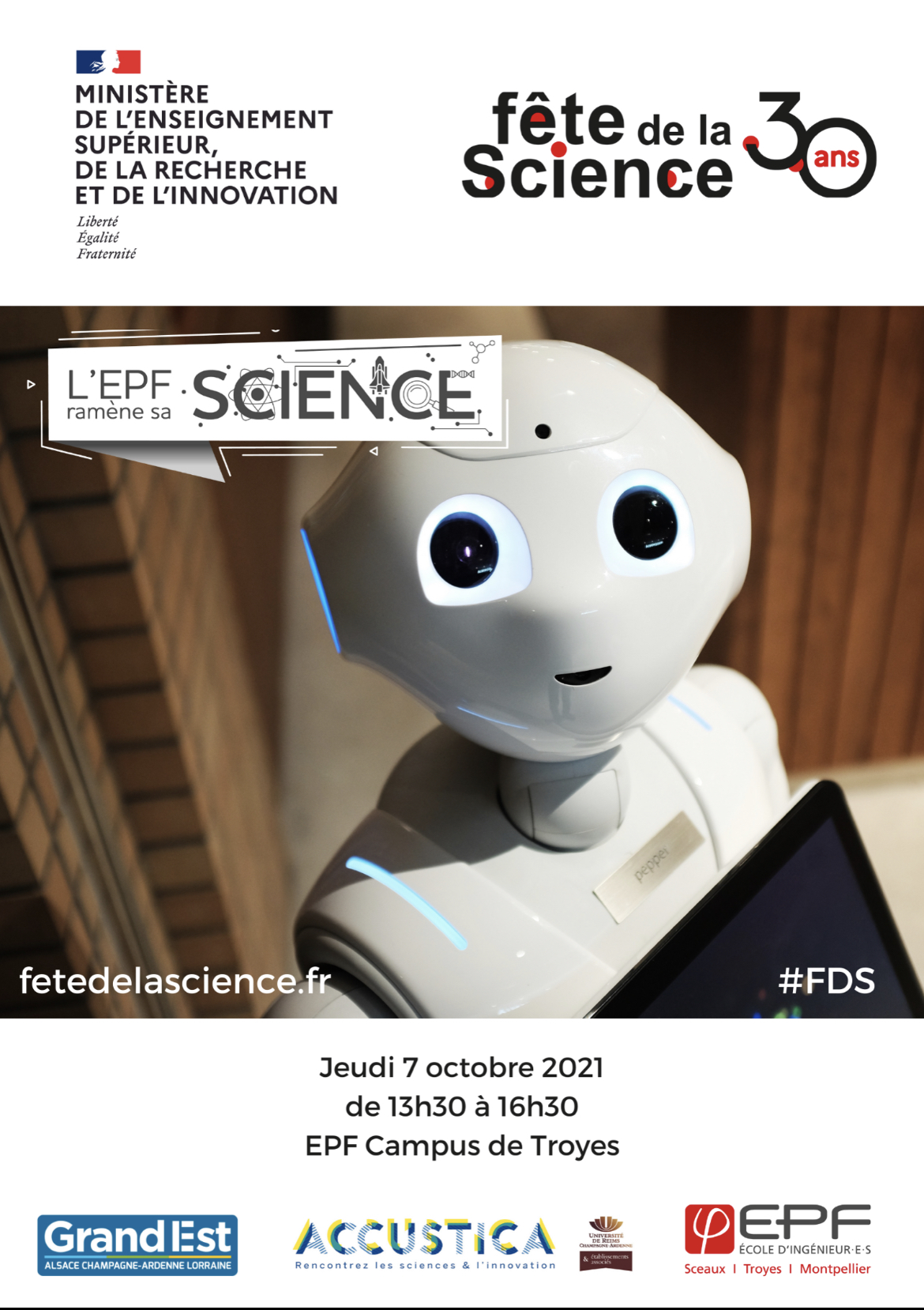 Fête de la science à l'EPF le Jeudi 7 Octobre