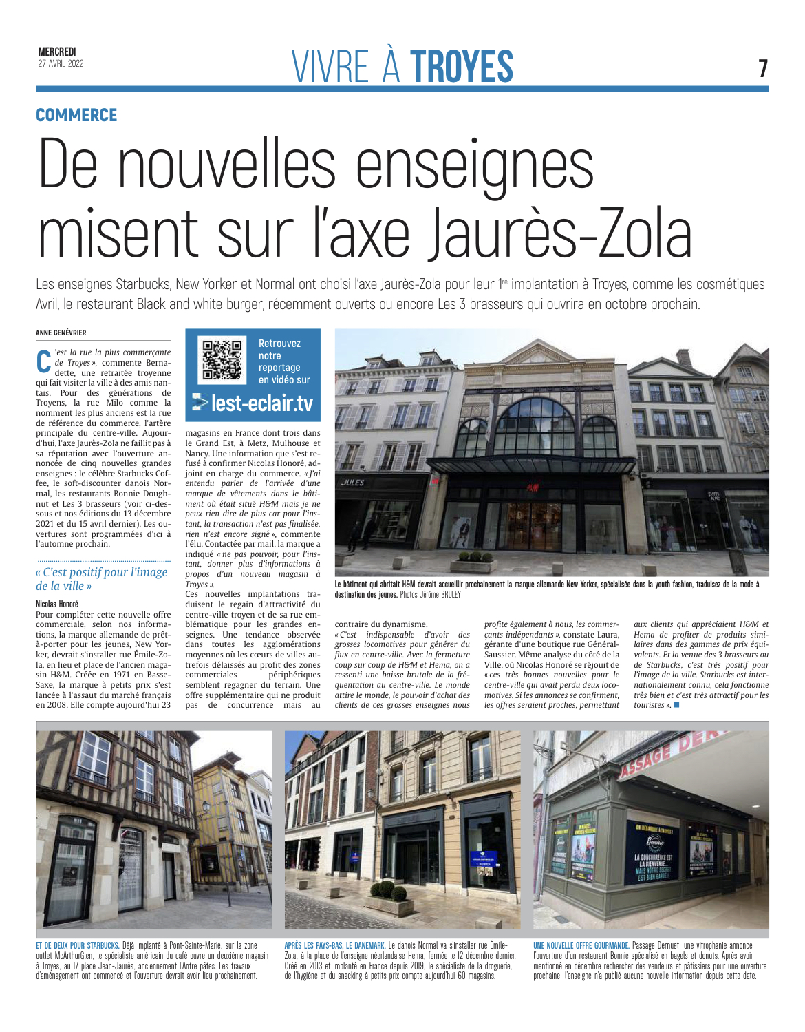 De nouvelles enseignes misent sur l'axe Jaurès-Zola.