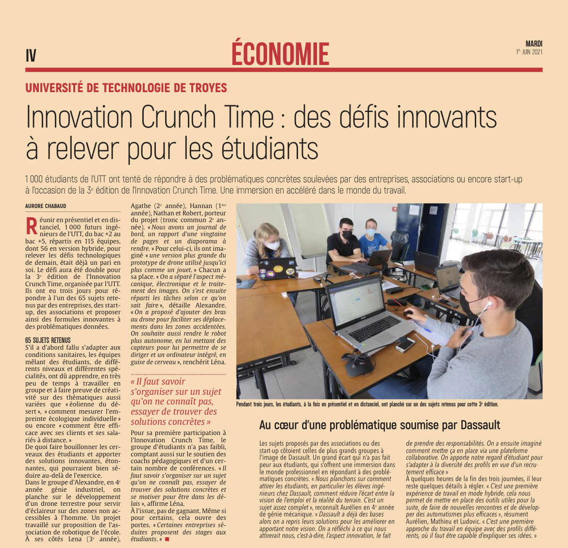 Innovation Crunch Time : des défis innovants à relever pour les étudiants.