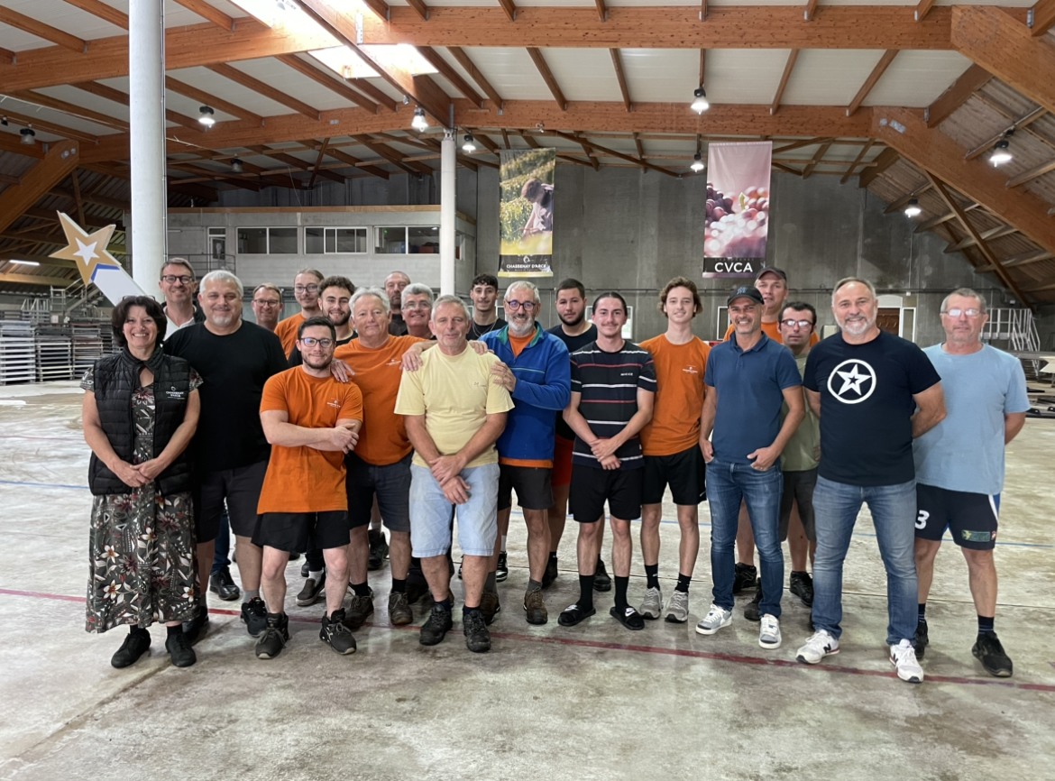 Visite chez Chassenay d'Arce pendant les vendanges.