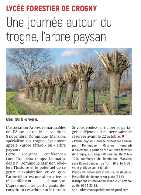 Journée conférence autour du trogne, l’arbre paysan