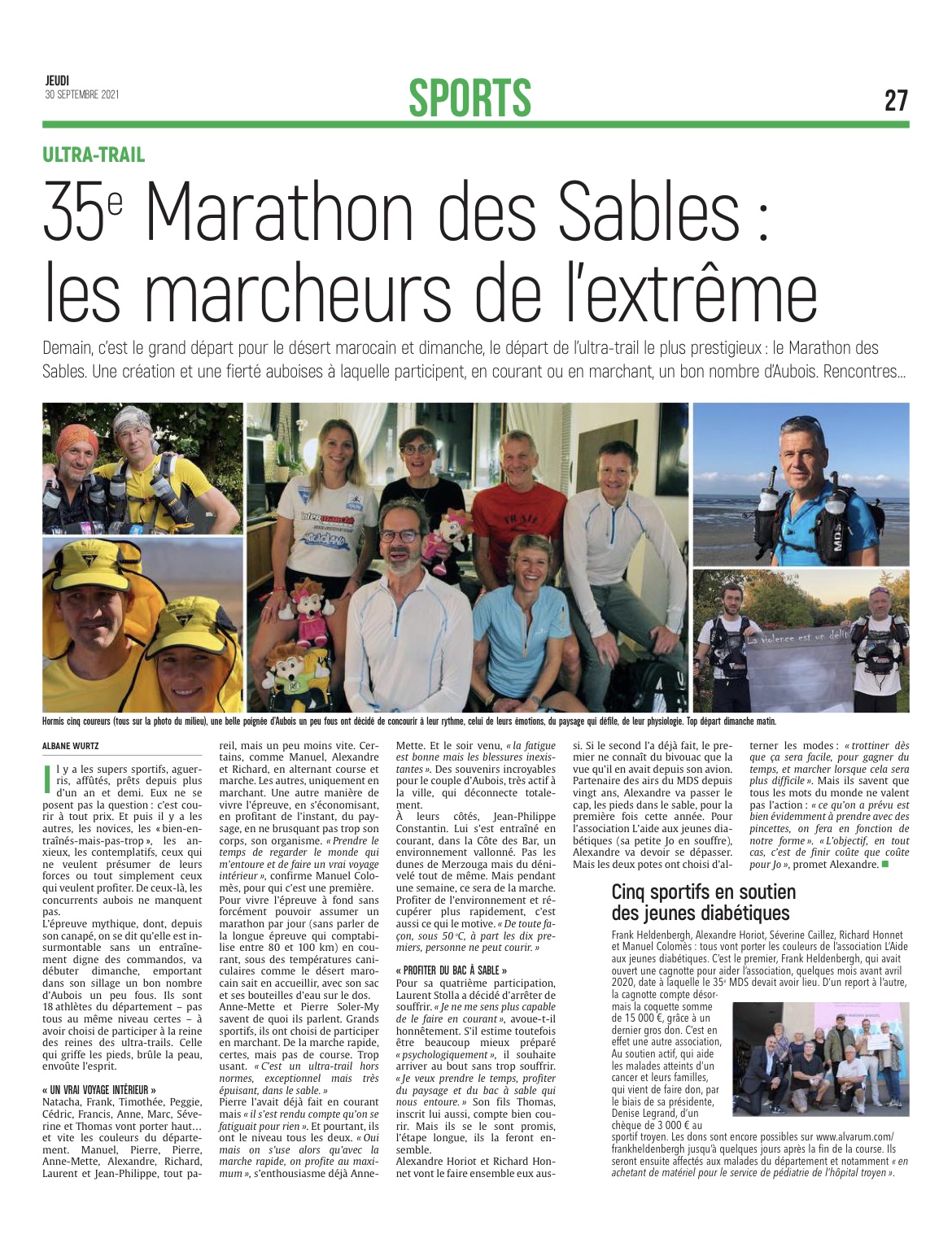 35ème Marathon Des Sables (MDS) : les marcheurs de l'extrême.