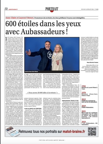 600 étoiles dans les yeux avec Aubassadeurs !