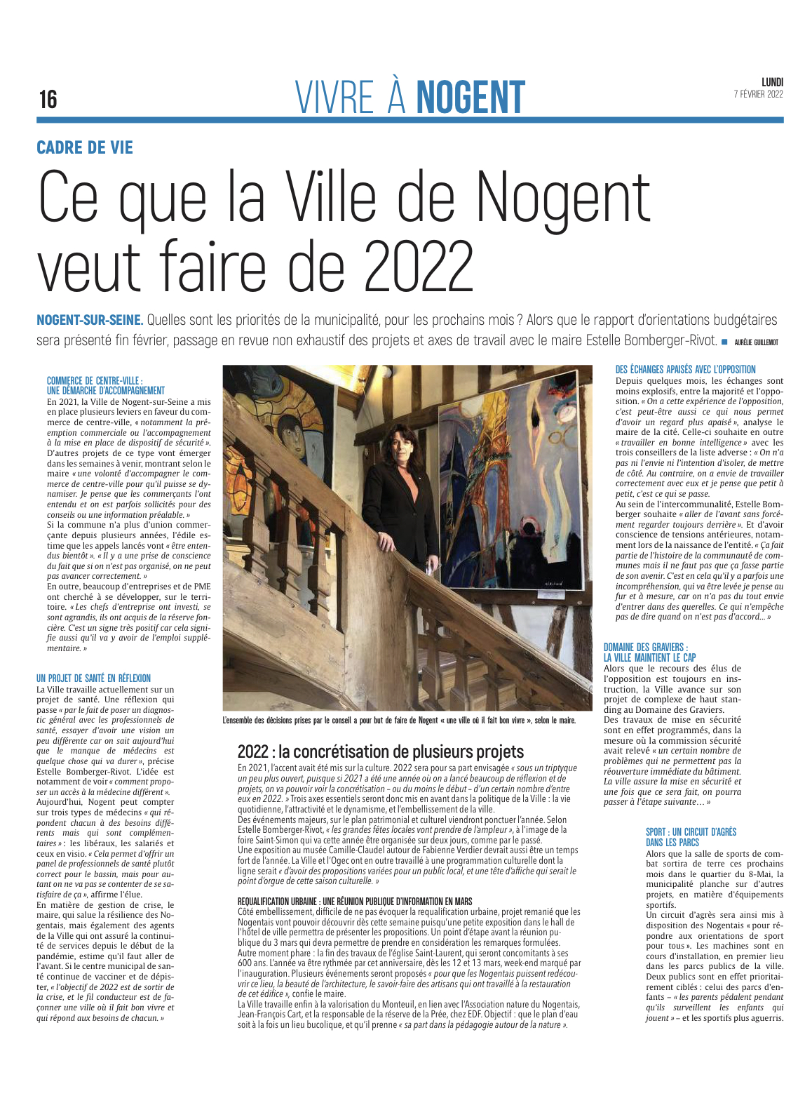 Ce que la Ville de Nogent veut faire de 2022.