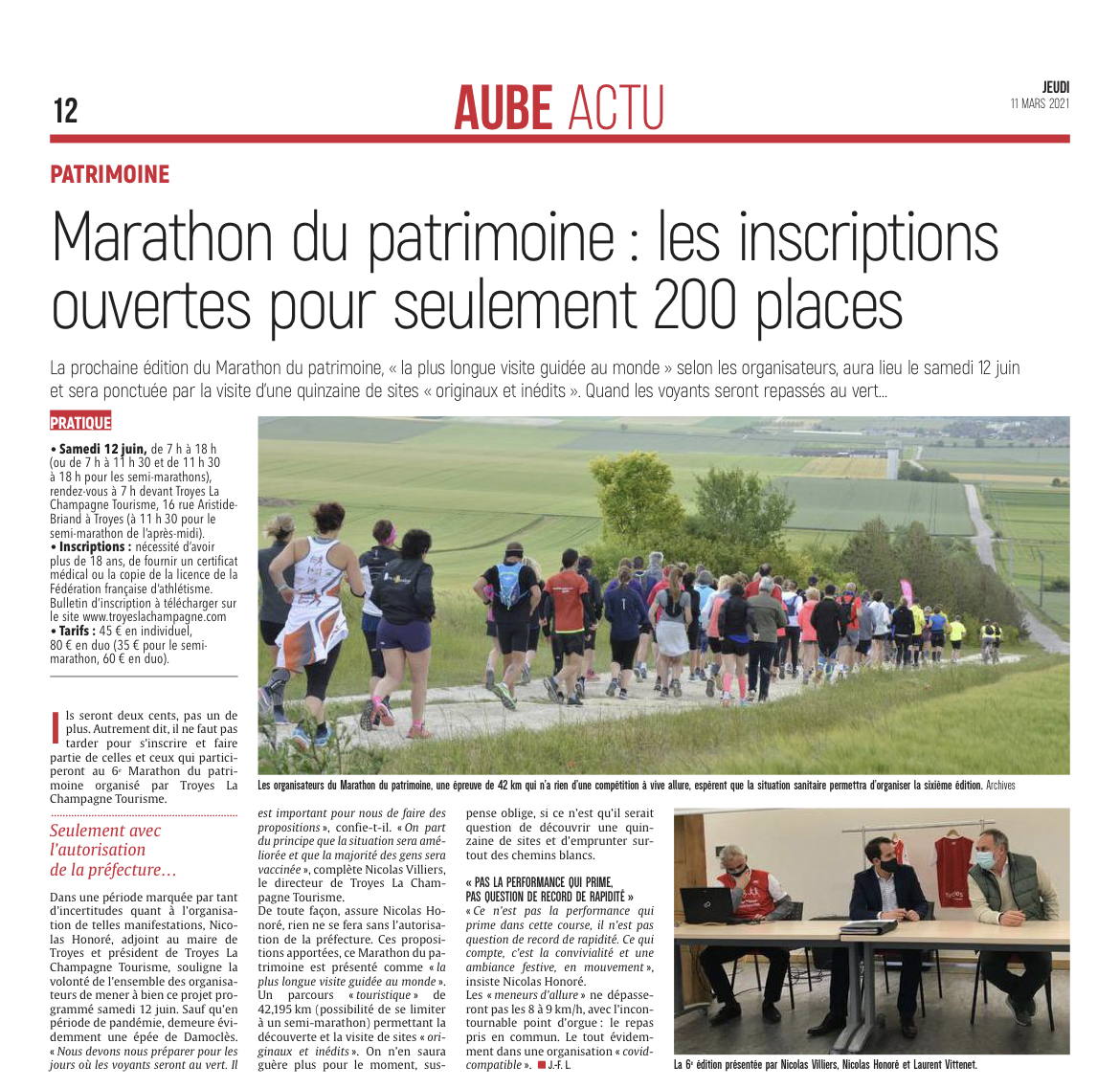 MARATHON DU PATRIMOINE 2021