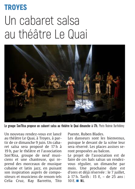 Un cabaret salsa au théâtre Le Quai