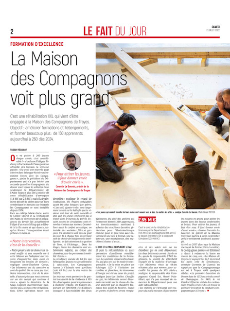 Troyes : la Maison des Compagnons voit plus grand