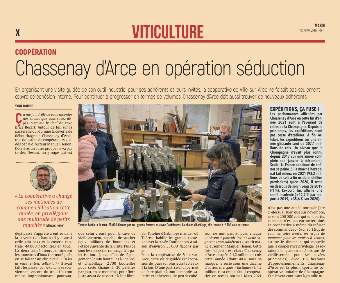 Chassenay d'Arce en opération séduction.