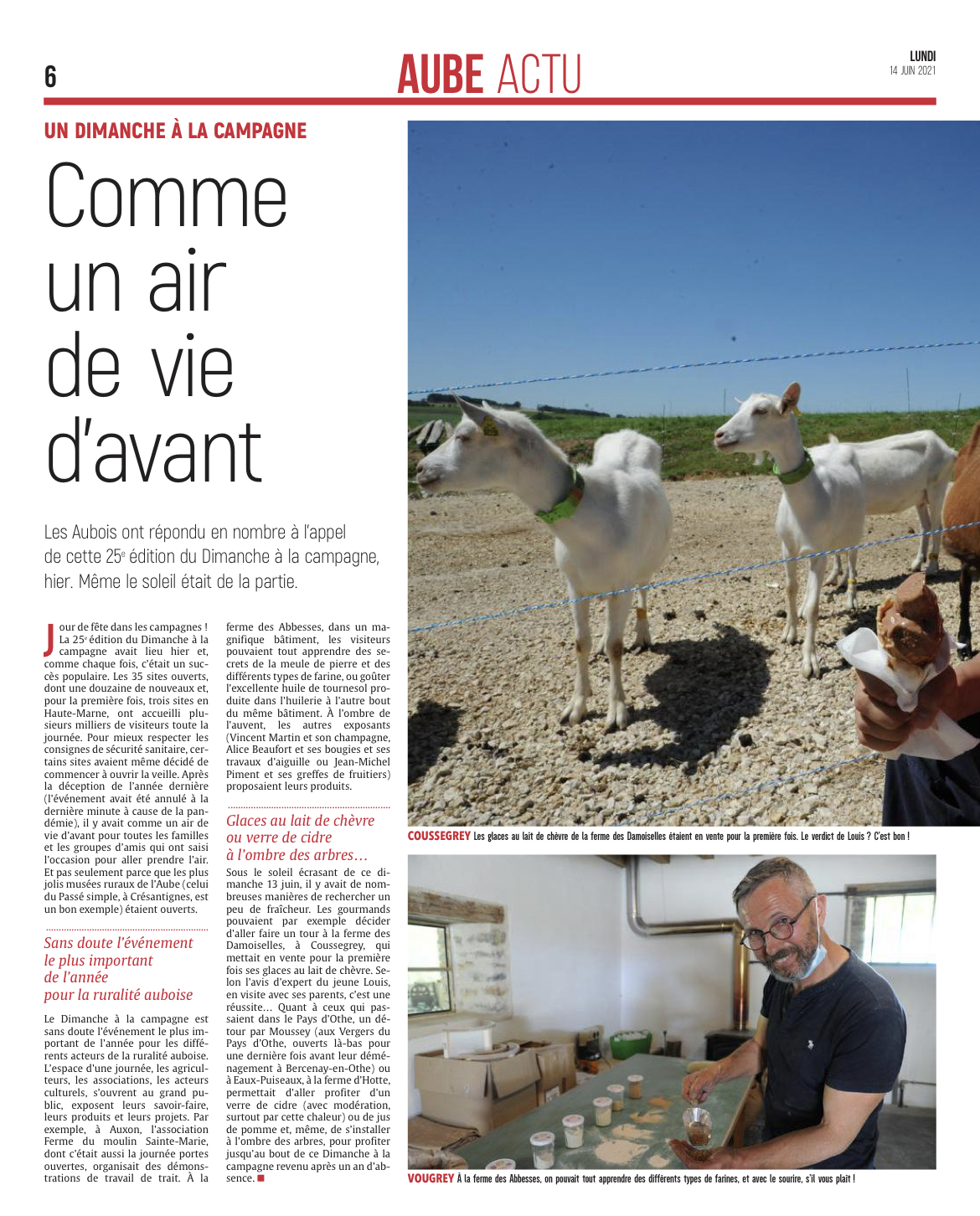 Un Dimanche à la campagne de Terres et Vignes