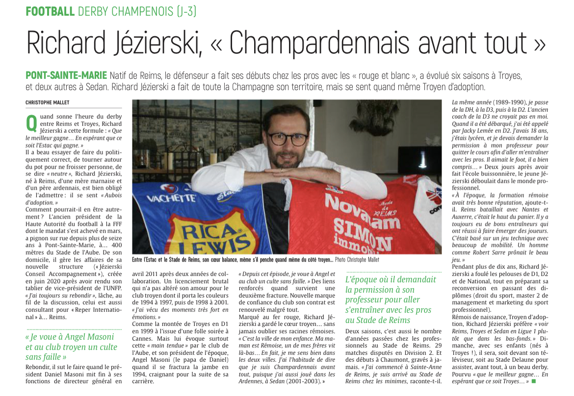 Richard Jézierski, Champardennais avant tout.