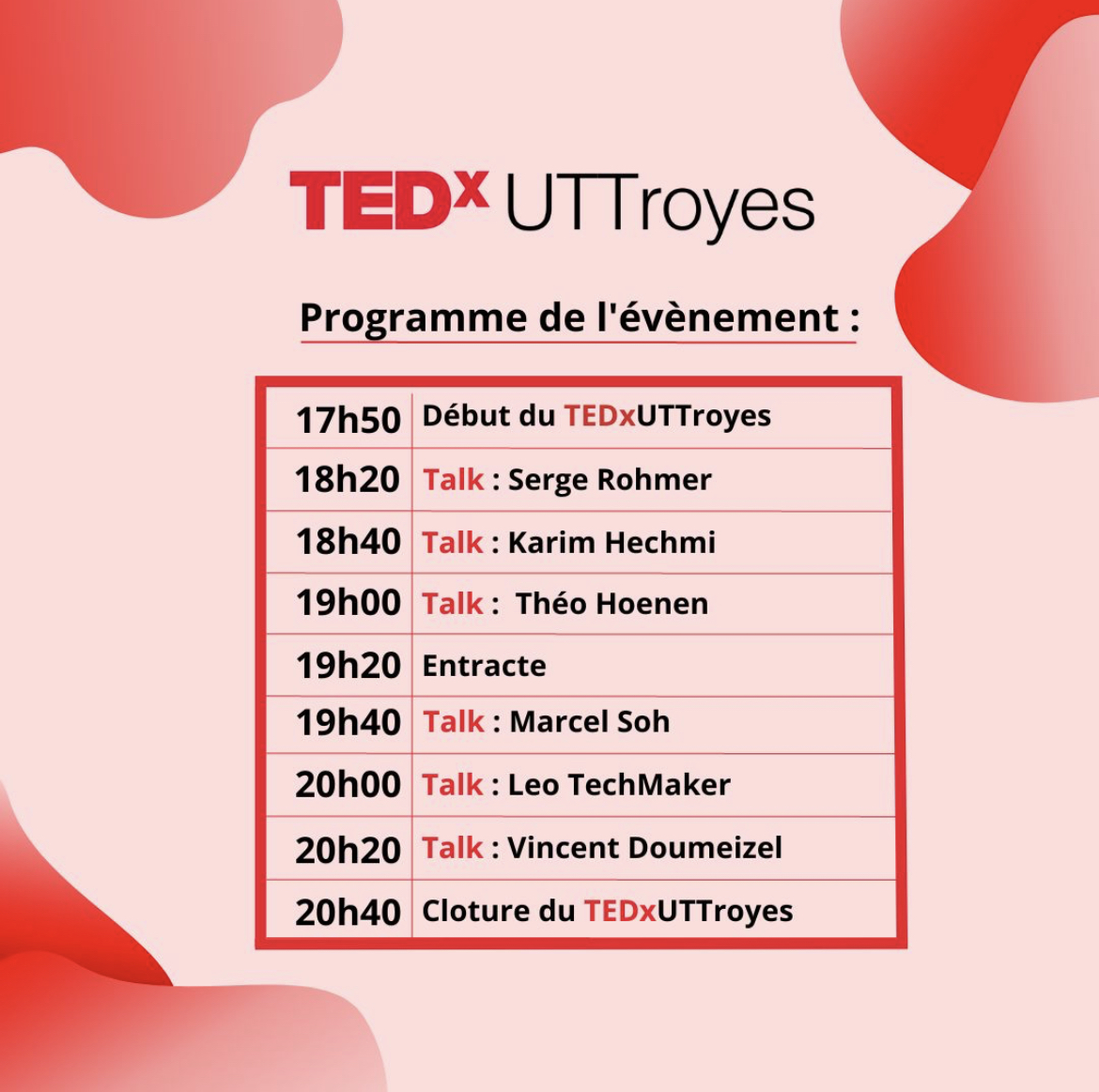 Conférence TEDX UTT