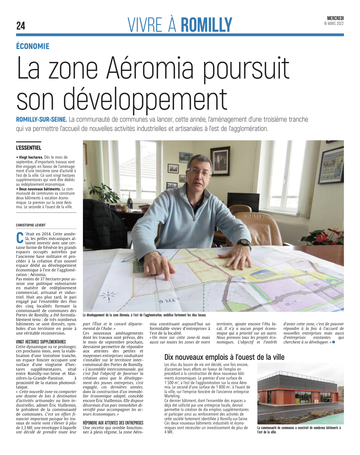 La zone Aéromia poursuit son développement.