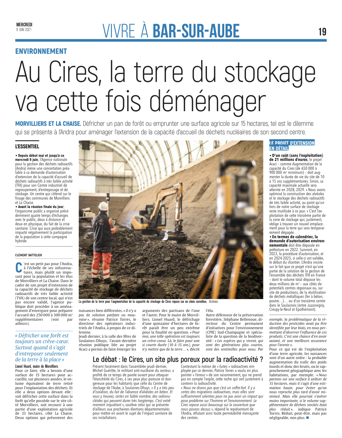 Au Cires, la terre du destockage va cette fois déménager.