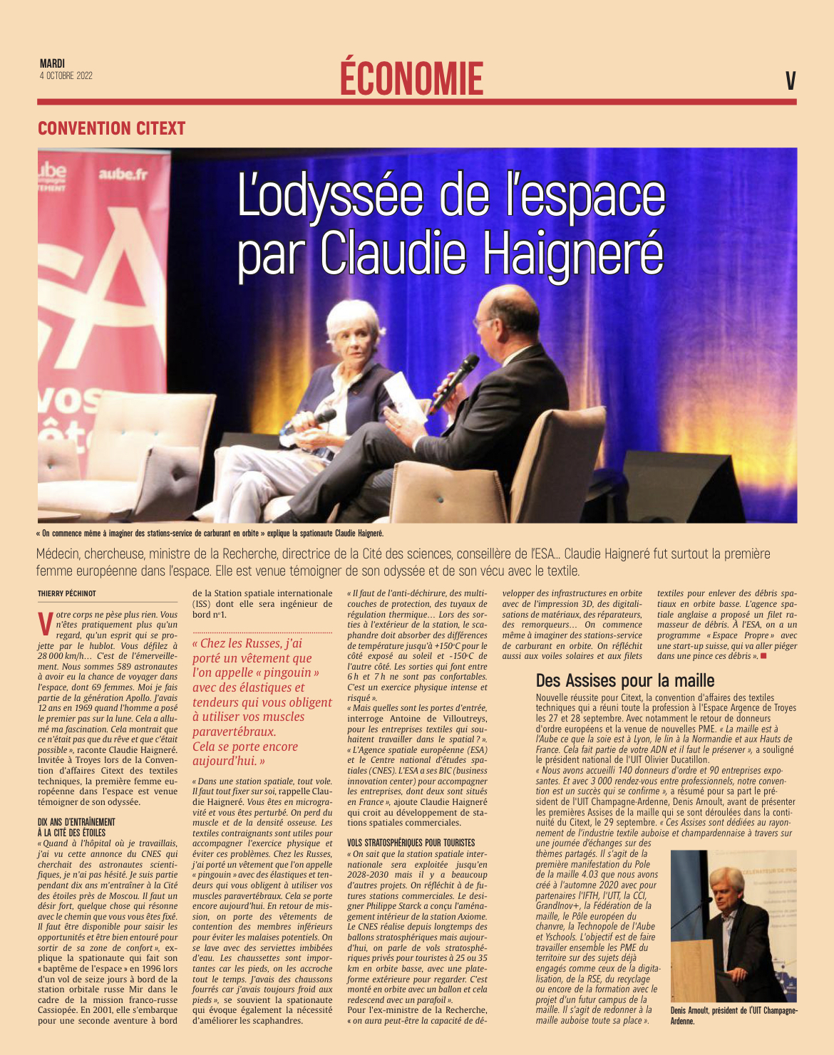 L'odyssée de l'espace par Claudie Haigneré.